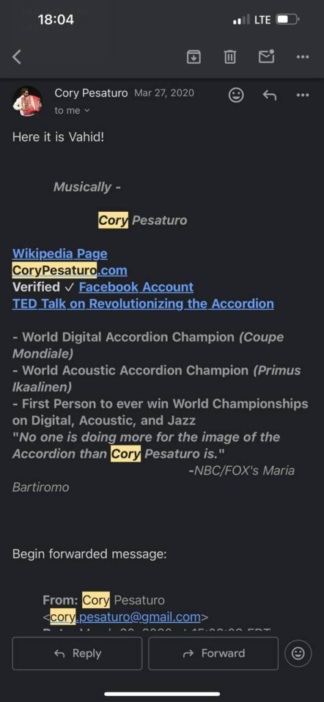 interview and collaboration requests